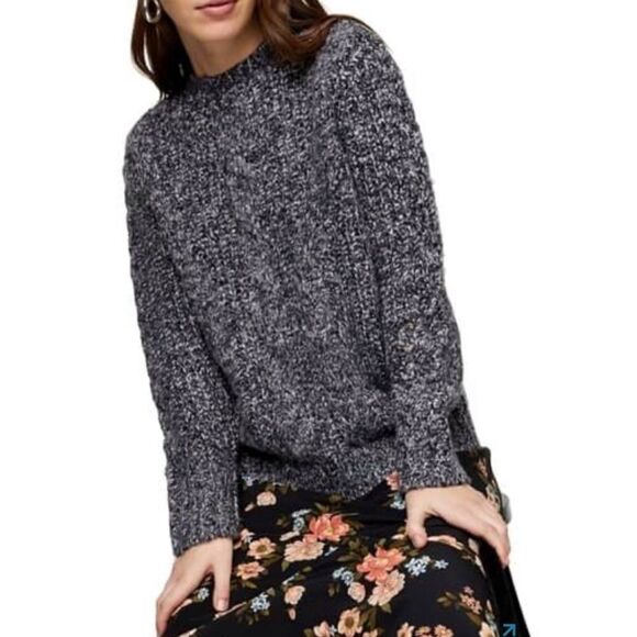 🆕 TOPSHOP Vertical Cable Crew Sweater! - Picture 2 of 7